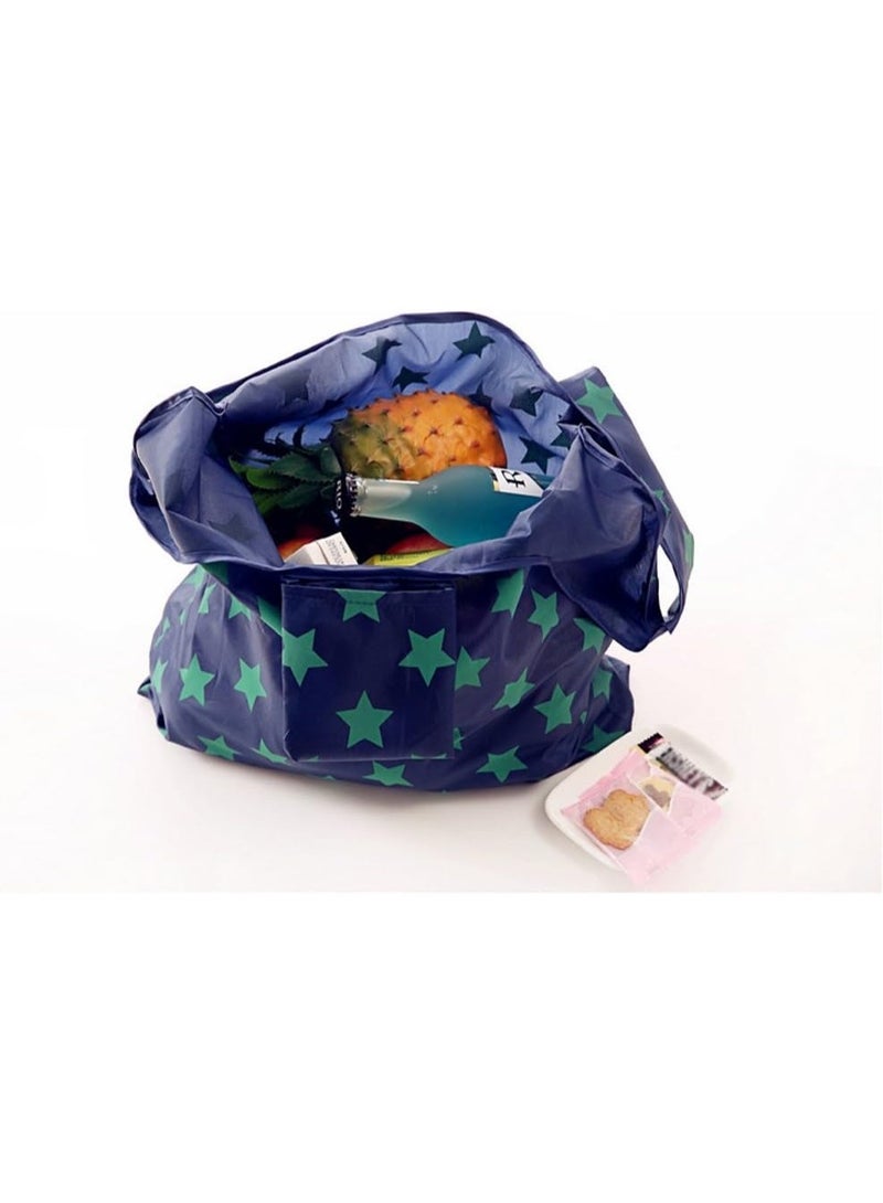 أكياس التسوق للبقالة القابلة لإعادة الاستخدام - أكياس التسوق الصديقة للبيئة القابلة للطي (4 حزمة) مقاومة للماء وغسالة الآلة - Image 2